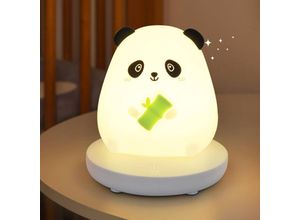 0699984447385 - Comely - Panda Nachtlicht Lampe LED-Nachtlicht für Kinder aus niedlichem Silikon Tier-Nachttischlampe für Kinder Geburtstagsgeschenke für Mädchen