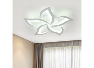 0699984588569 - Delaveek - Deckenlampen LED-Deckenleuchte 60W 6750lm Kaltweiß 6500K Moderne Deckenlampe für Schlafzimmer Wohnzimmer und Esszimmer (Dia 60cm)