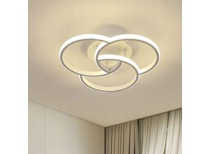 0699985683379 - LED-Deckenleuchte 4500K weiße Pendelleuchte moderner Stil für Wohnzimmer