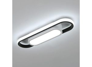 0699988092628 - Comely - Moderne LED-Deckenleuchte Ellipsenform 24W 3000LM Acryl-Deckenlampe für Wohnzimmer Schlafzimmer Küche Flur Studio - Kaltweißes Licht