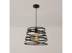 0699991060287 - Goeco - Moderne Hängelampe Wohnzimmer Kronleuchter Retro Industrie Hängelampe Spirale Vintage Metall E27 für Schlafzimmer Wohnzimmer Esszimmer Küche