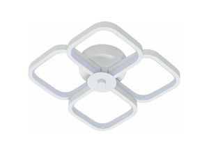 0699996331139 - Goeco - led Deckenleuchte Modernes Design Kaltweiß 6000K 30W Quadratischer Kreis Deckenlampe Für Wohnzimmer Schlafzimmer Esszimmer Büro Weiß