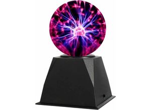 0699999569263 - Aiskdan - Boule de Plasma Lampe Plasma Magique 4 Pouces Lumière de Plasma Sphère Sensible au Toucher et au Son pour Cadeaux Décorations Physique