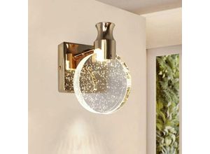 0699999694644 - LED-Wandleuchte 3 Temperaturen 3000 K 4500 K 6500 k skandinavische Goldfarbe dimmbar moderne Acryl-LED-Wandleuchte für Schlafzimmer Nachttisch