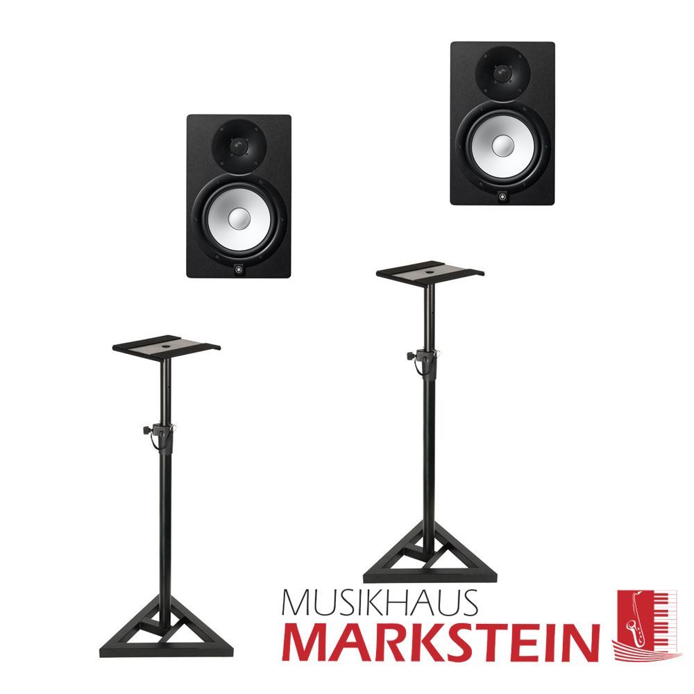 0700667389851 - HS8 Stand Bundle Stativ Set mit aktiven Studiomonitoren und Boxenstativen