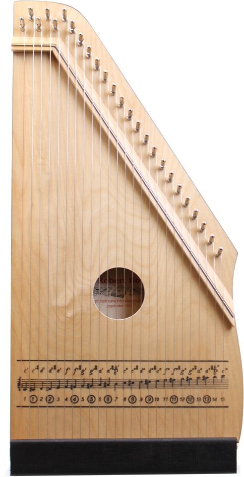 0700667397726 - Hopf 200 4 Kinder-Zither 331 200-4 natur  25 Melodiesaiten Kinderzither