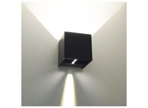 0700671149373 - Design Wandleuchte LED Cubic - Schwarz IP54 - Winkel verstellbar