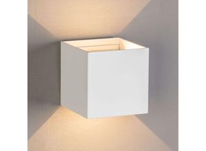 0700769044801 - Design Wandleuchte LED Cubic - Weiß IP54 - Winkel verstellbar