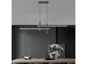 0701871336150 - 26W led Pendelleuchte Esstisch Hängelampe Dimmbar Strahler Design Hängeleuchte Modern Deckenleuchte Schwarz - Oihpaw