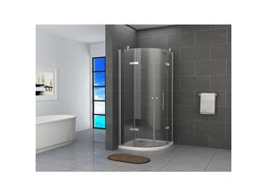 0705626310570 - Fa-Bausysteme Glasdusche Neckar Klarglas 100 x 100 cm ohne Wanne