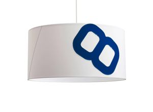 0705632056103 - lumbono Hängelampe Heimathafen aus Segel 60cm weiß blau