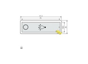 0705688276340 - Lichttaster RSA2 kompakt-Aluminium 97-9-85320 inklusive LED-Beleuchtungsring