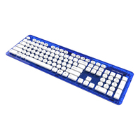 0708056057237 - PDP Rock Candy Blueberry Boom Tastatur Haus RF Wireless QWERTY Deutsch Blau Transparent