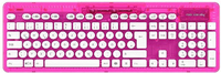 0708056057251 - PDP Rock Candy Pink Palooza Tastatur Haus RF Wireless QWERTY Deutsch Pink Transparent