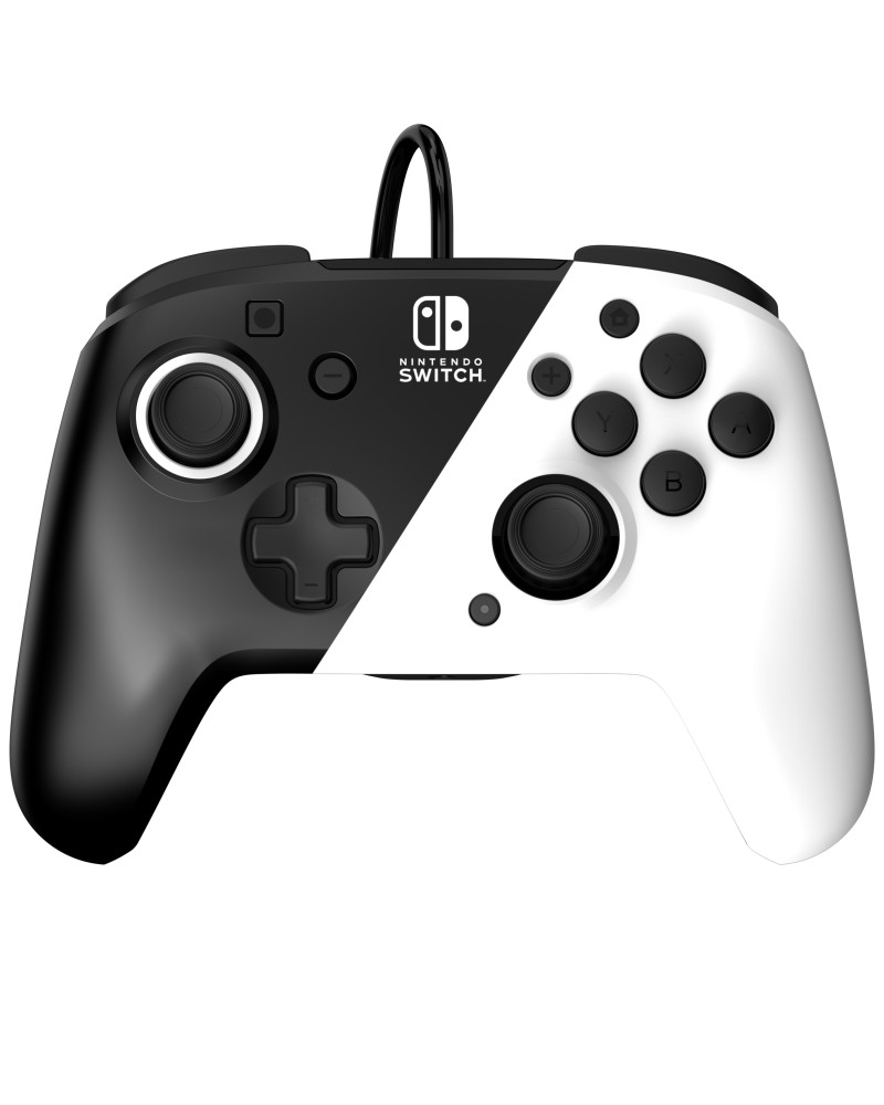 0708056068769 - Nintendo Switch Faceoff Deluxe Controller + Audio Wired - Black & White - Accessories for game console - Nintendo Switch