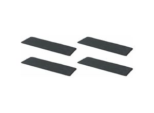 0710535581621 - 4x Schieferplatten 20x15x05 rechteckig Untersetzer Tischplatz 20cm Schiefer