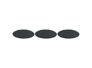 0710535582093 - 3x Schieferplatten 20x05 rund Untersetzer Tischplatz 20cm Schiefer