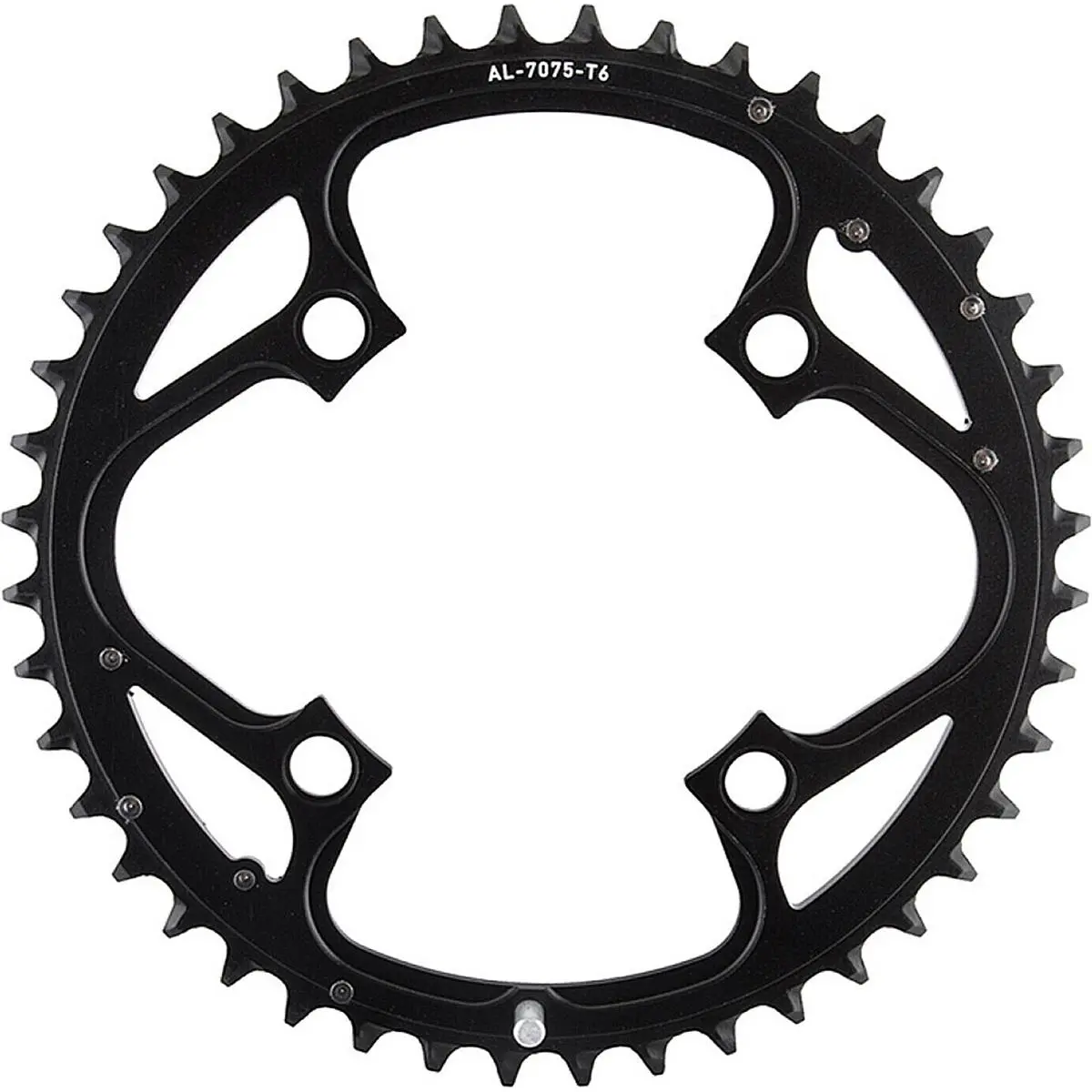 0710845413773 - Kettenblatt MTB 44T aus schwarzem Aluminium BCD 104 mm 9-fach kompatibel