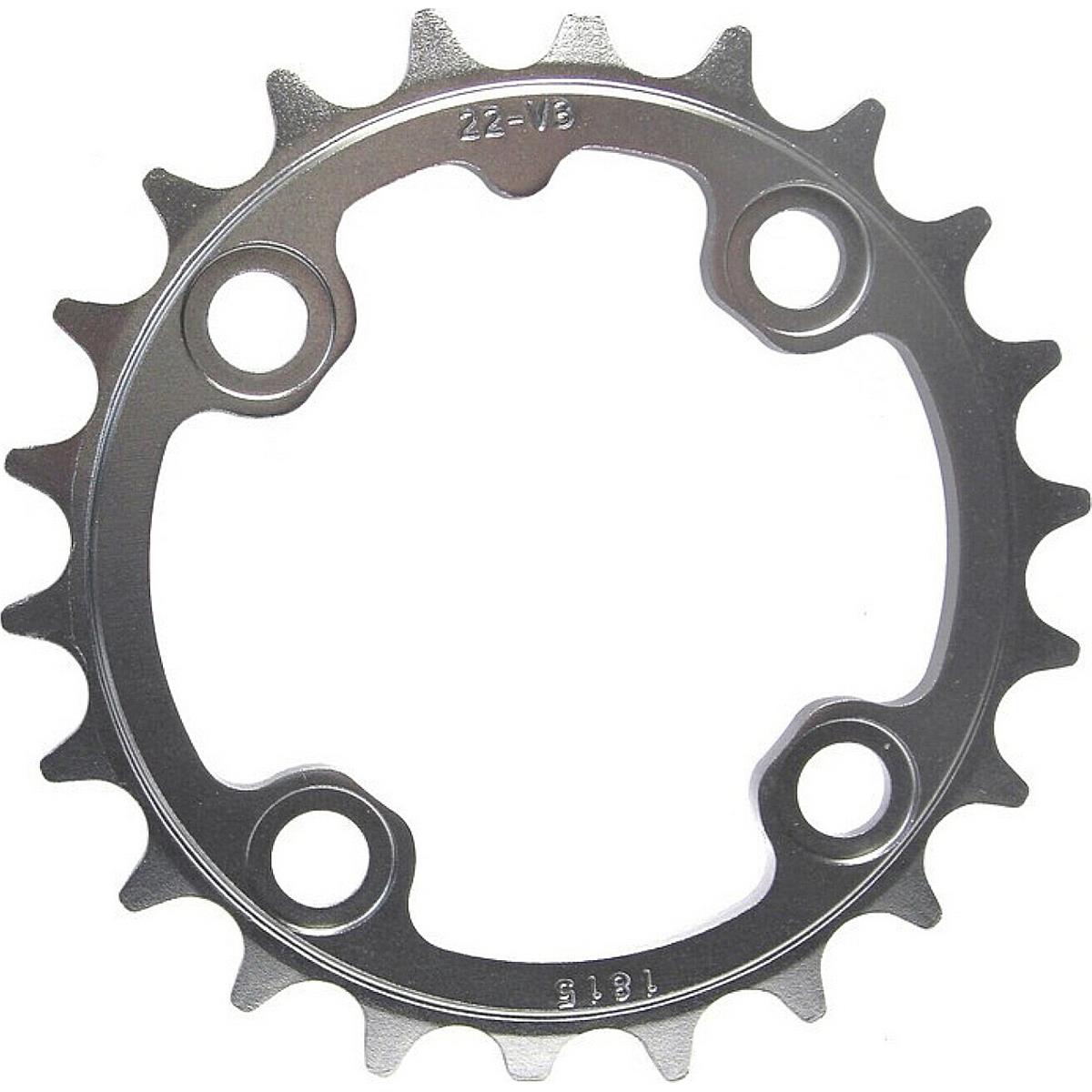 0710845414923 - MTB Kettenblatt 22T 64mm aus grauem Aluminium für 9 10 Gänge