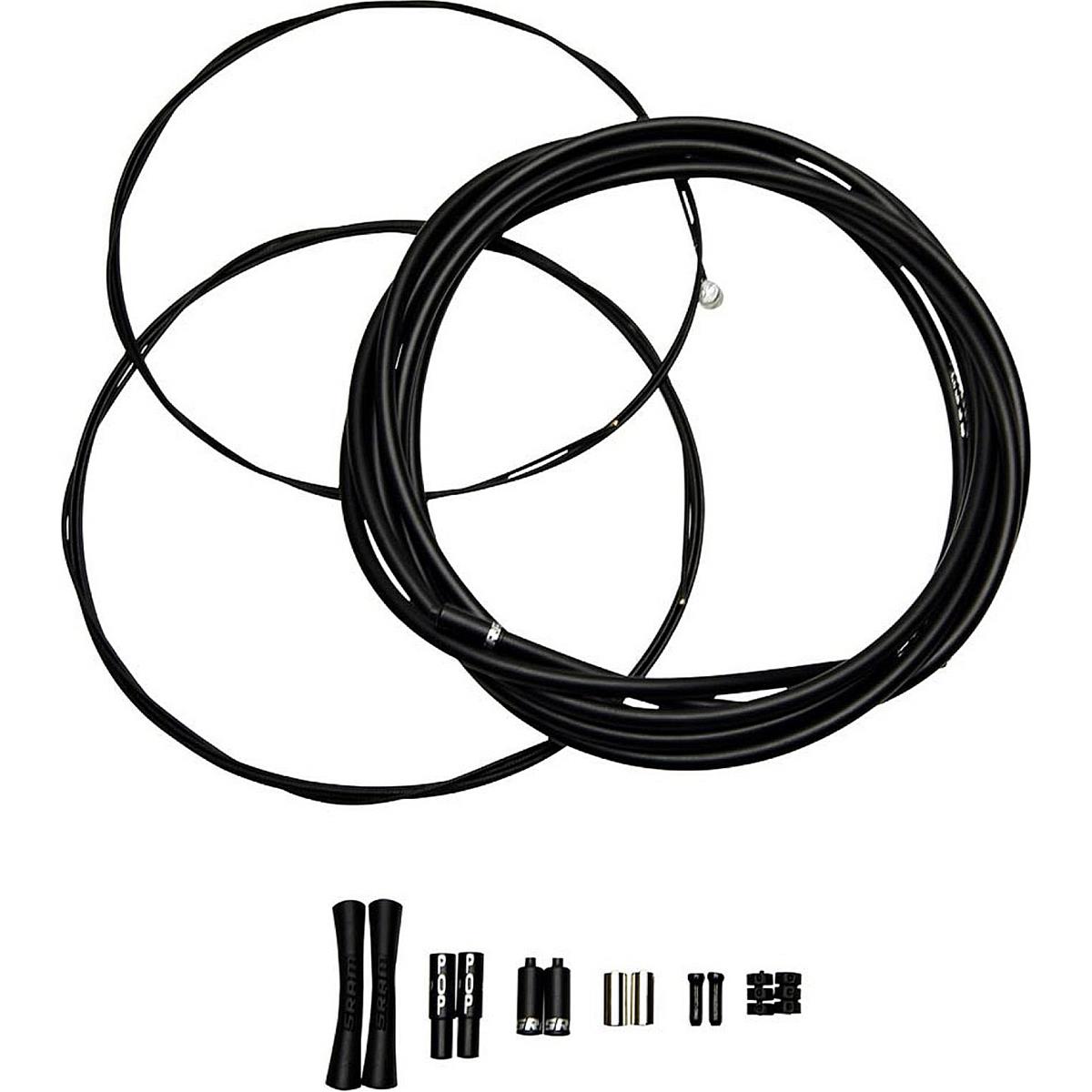 0710845712791 - Slickwire XL Straßenbremskabel Kit Schwarz 5 mm - Hochwertig für Rennrad