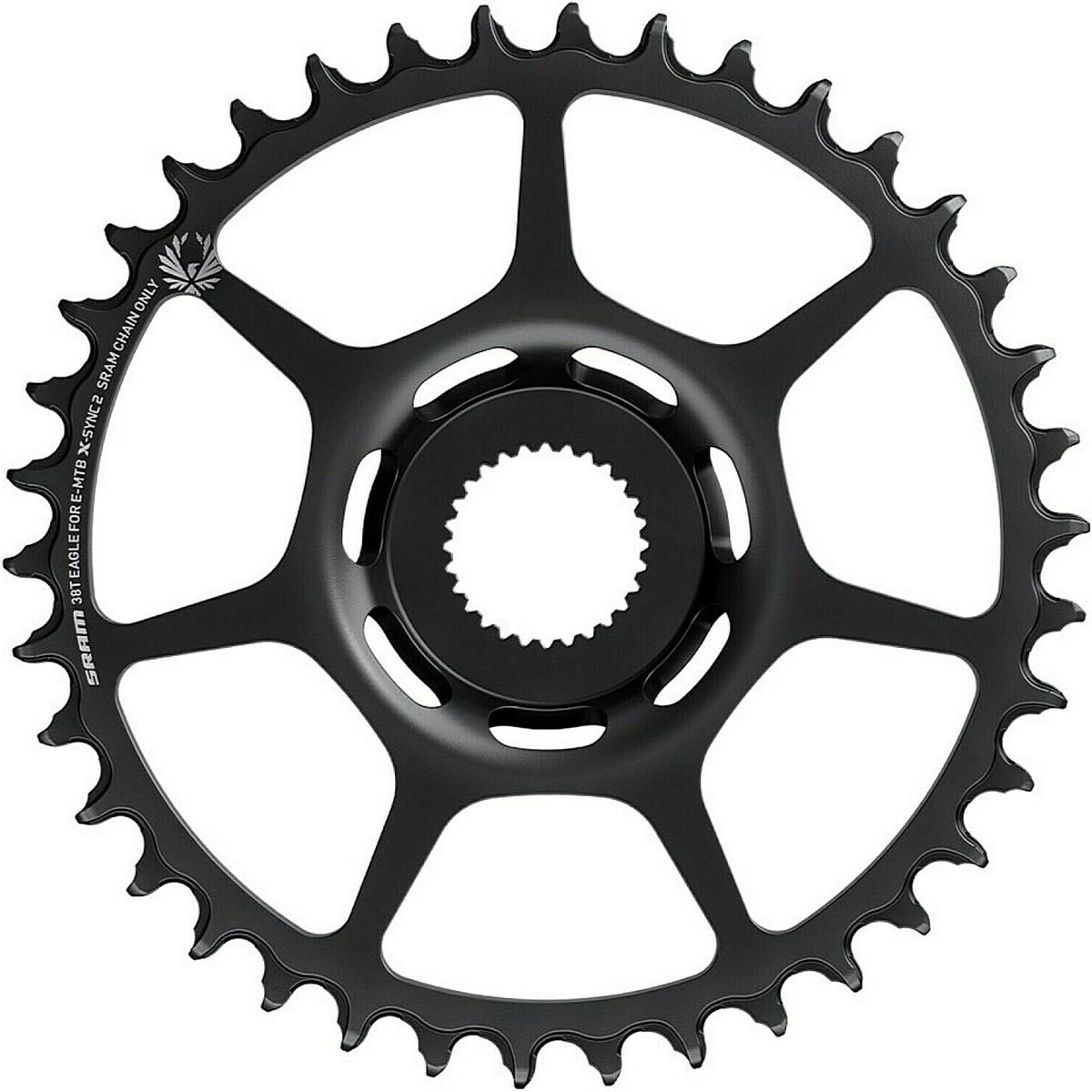 0710845839887 - Cring X-Sync 38T Kettenblatt für E-MTB mit Bosch Motor Direktmontage Schwarz