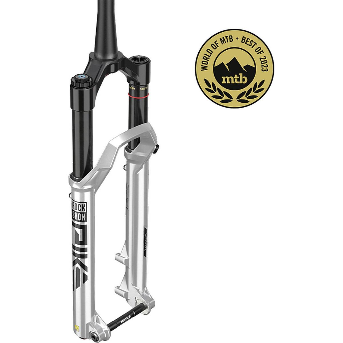 0710845859755 - Rockshox Pike Ultimate RC2 275 120mm Silber Trail Gabel mit Boost 15x110