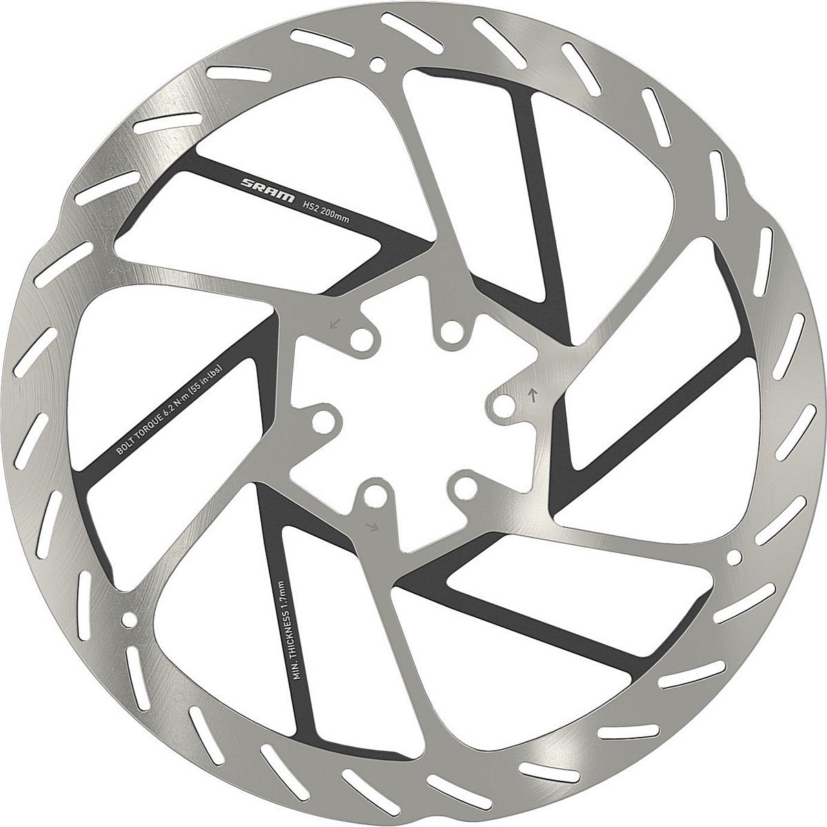 0710845862342 - HS2 200mm Bremsscheibe für Mountainbike 6-Loch hohe Wärmeableitung