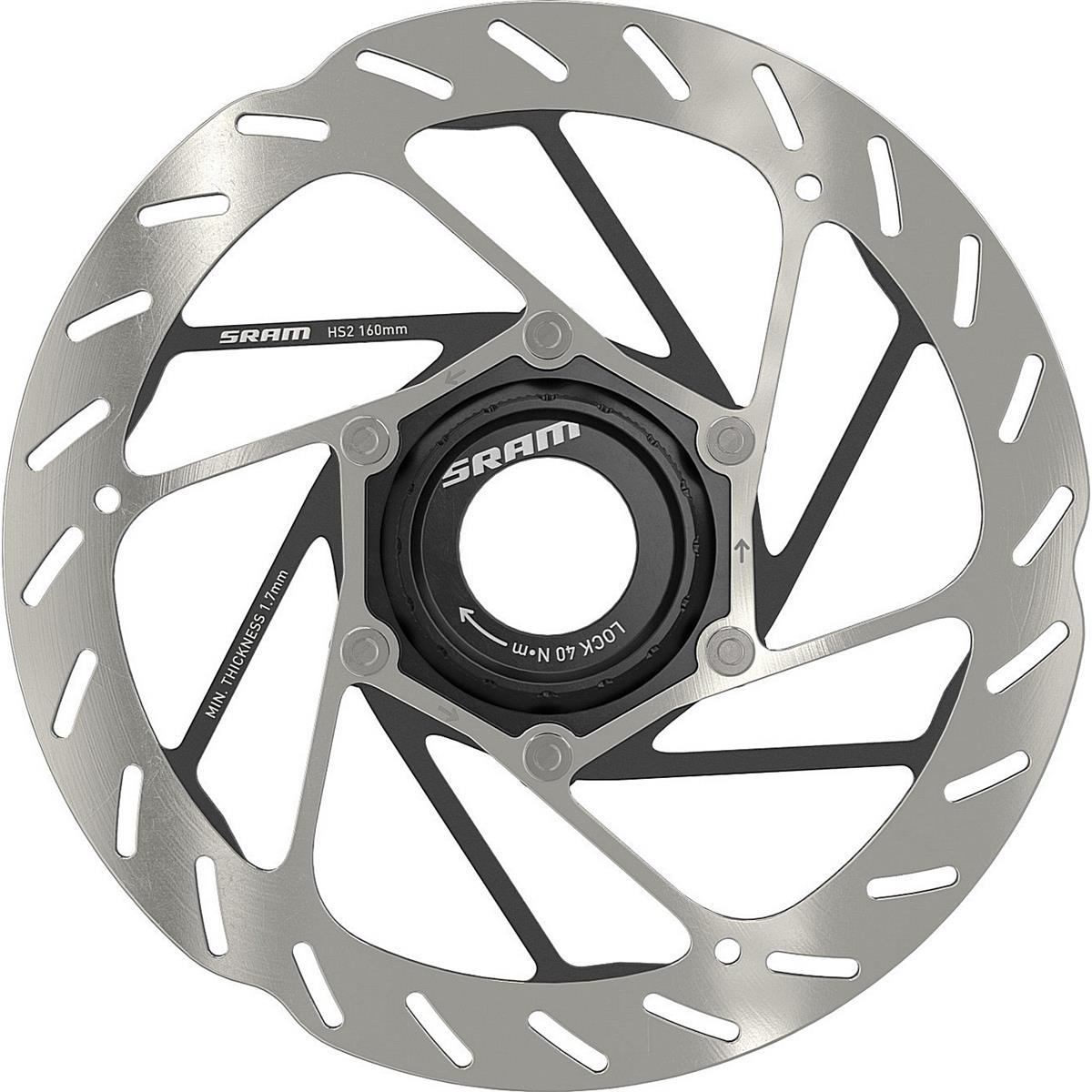 0710845862366 - HS2 160mm Centerlock Scheibenbremse für MTB - Abgerundetes Profil und Wärmeverwaltung