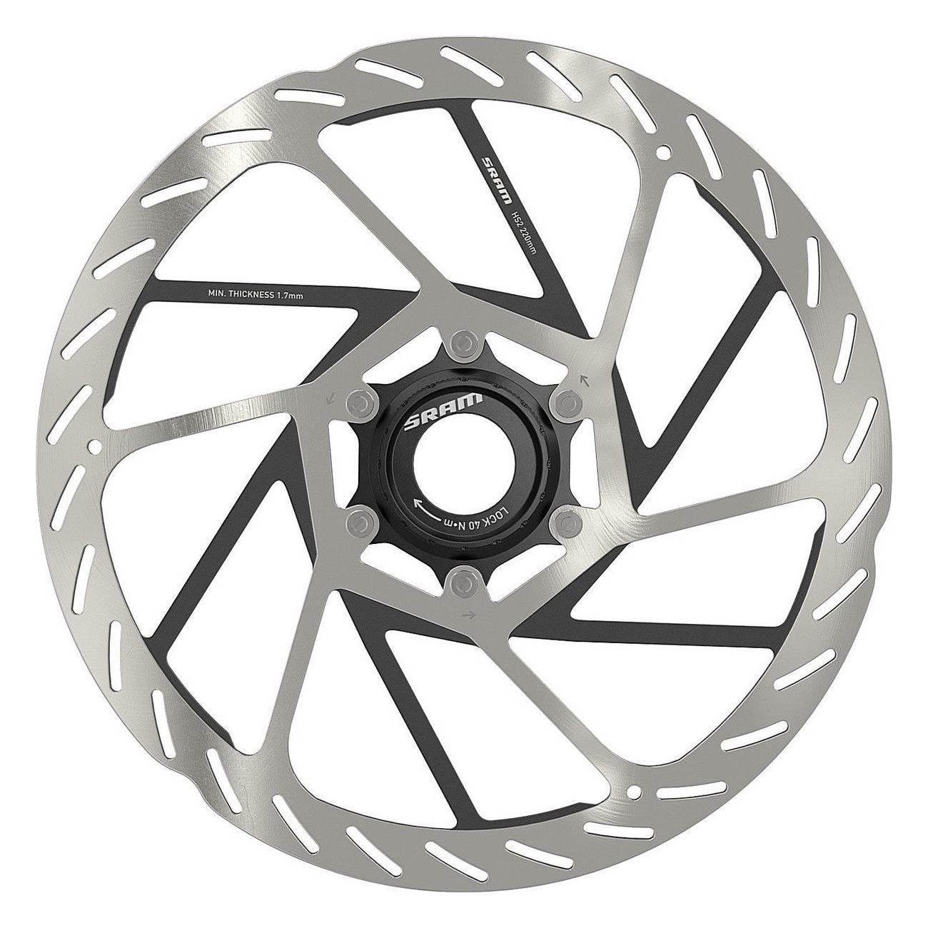 0710845862397 - HS2 220mm Centerlock Bremsscheibe für Mountainbike gerundetes Profil 0710845862397 - HS2 220mm Centerlock Bremsscheibe für Mountainbike gerundetes Profil