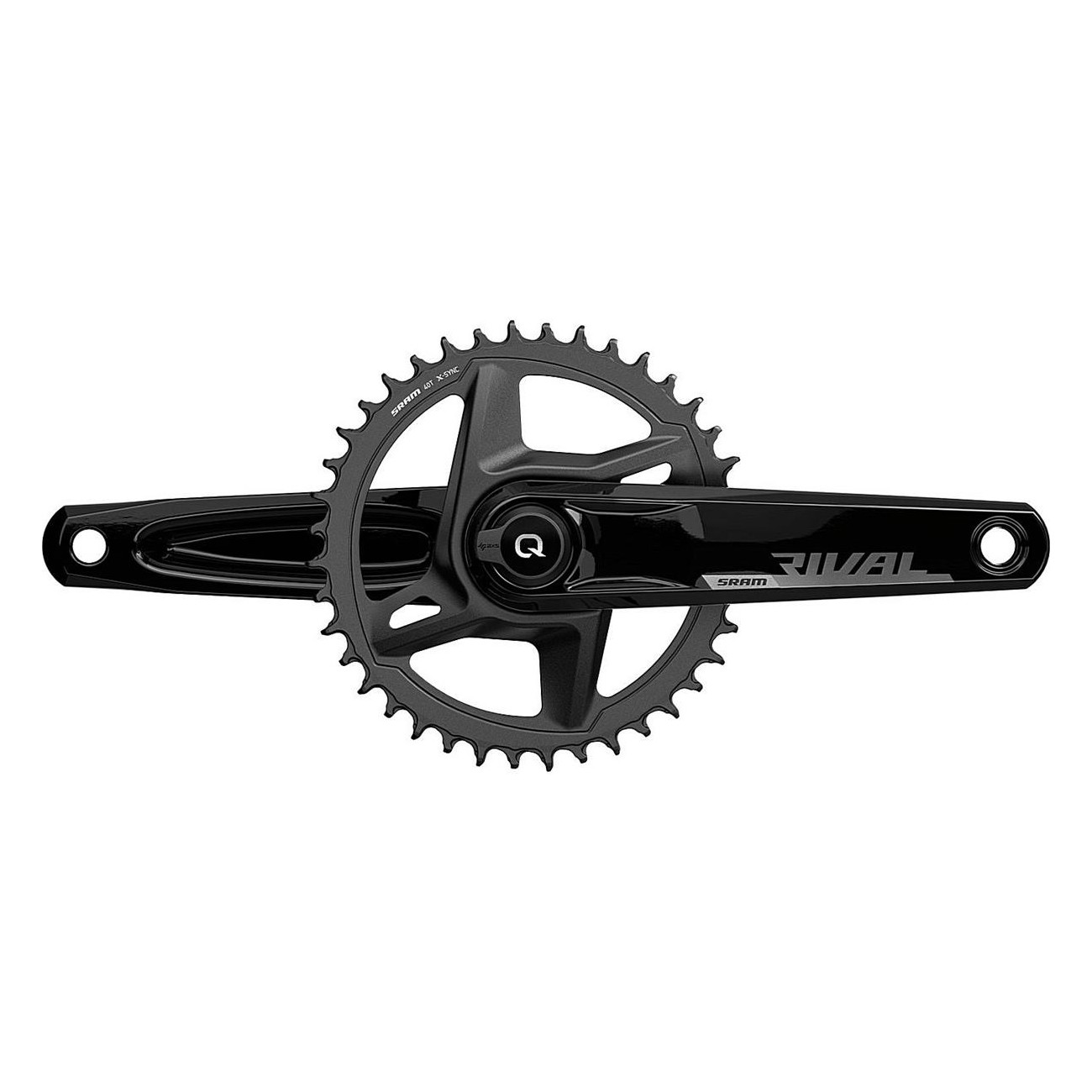 0710845864964 - Quarq Rival AXS Wide Kurbel 160mm 40T Ohne DUB Innenlager Integrierter Powermeter 0710845864964 - Quarq Rival AXS Wide Kurbel 160mm 40T Ohne DUB Innenlager Integrierter Powermeter