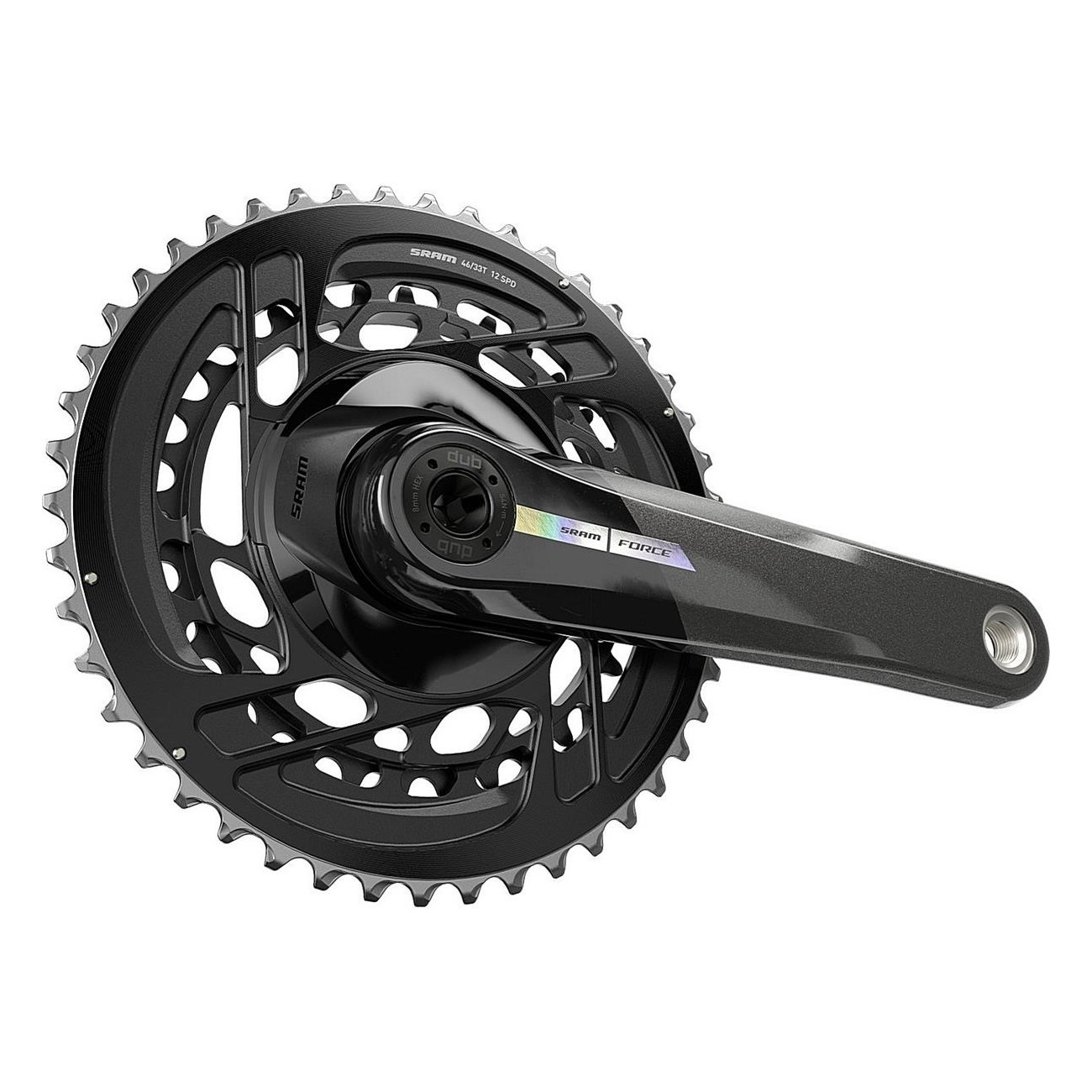0710845892073 - Force 2x AXS 165mm 46-33T Iridescent Kurbel für Straße ohne DUB