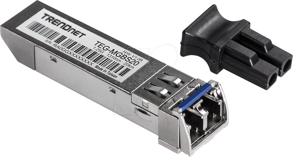 0710931140620 - TRENDnet TEG-MGBS20 Mini-GBIC Single-Mode LC Module 10KM