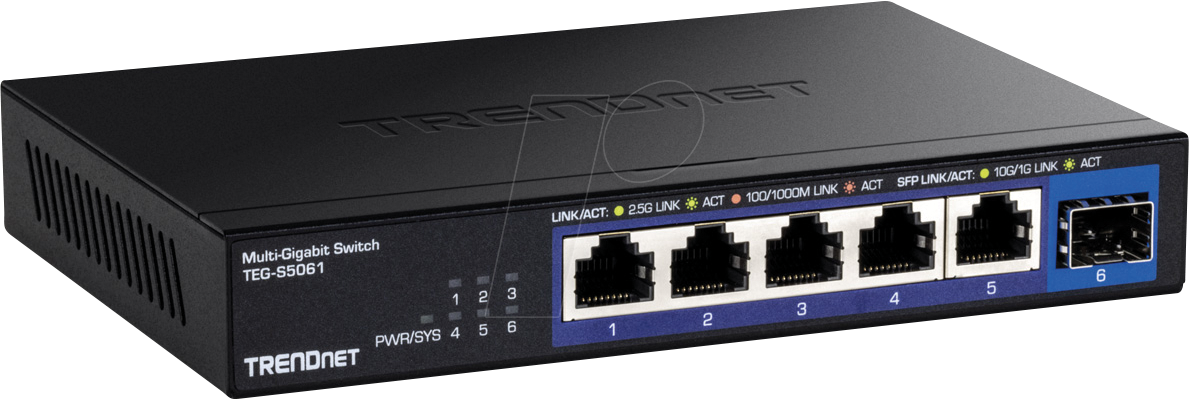 0710931141122 - TRENDnet 6-Port 25G Unmanaged Switch with 10G SFP+ Port