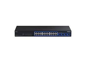 0710931141245 - TRENDnet TEG-S50284 - Version v10R - Switch - Smart - 24 x 10 100 1000 25G + 4 x 10 Gigabit SFP+ - an Rack montierbar 0710931141245 - TRENDnet TEG-S50284 - Version v10R - Switch - Smart - 24 x 10 100 1000 25G + 4 x 10 Gigabit SFP+ - an Rack montierbar