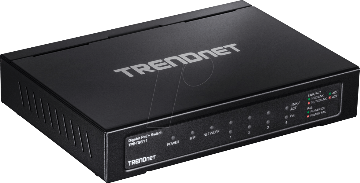 0710931161670 - TrendNet TPE-TG611 TPE-TG611 Netzwerk Switch 10   100   1000 MBit s PoE-Funktion