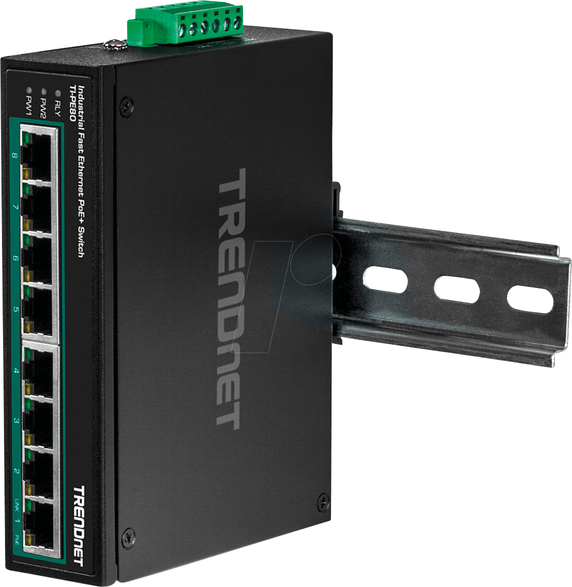 0710931161779 - TrendNet 21221440 TI-PE80 Industrial Ethernet Switch 10   100 MBit s