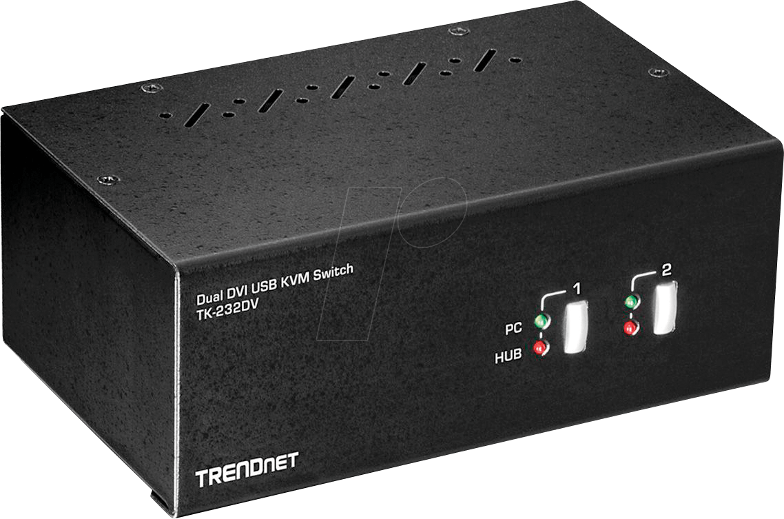 0710931170146 - TRENDnet TK-232DV - KVM- Audio- USB-Switch - 2 Anschlüsse