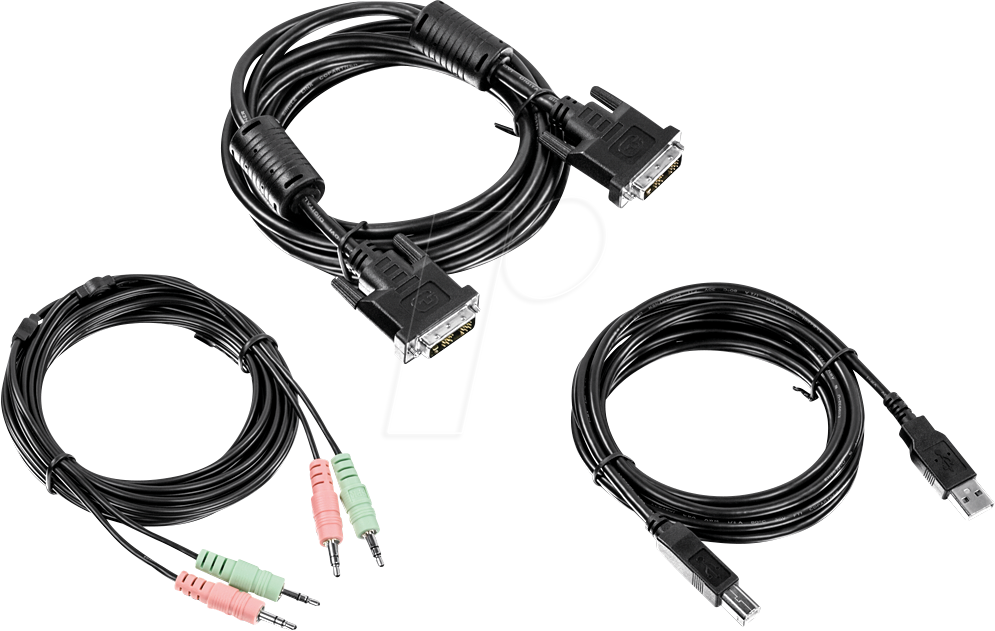 0710931170160 - TrendNet KVM Adapter [1x DVI-Stecker 18+5pol USB 20 Stecker A Klinkenstecker 35 mm - 1x DVI-Stecker 18+5pol USB 20 Buchse B Klinkenstecker 35 mm]