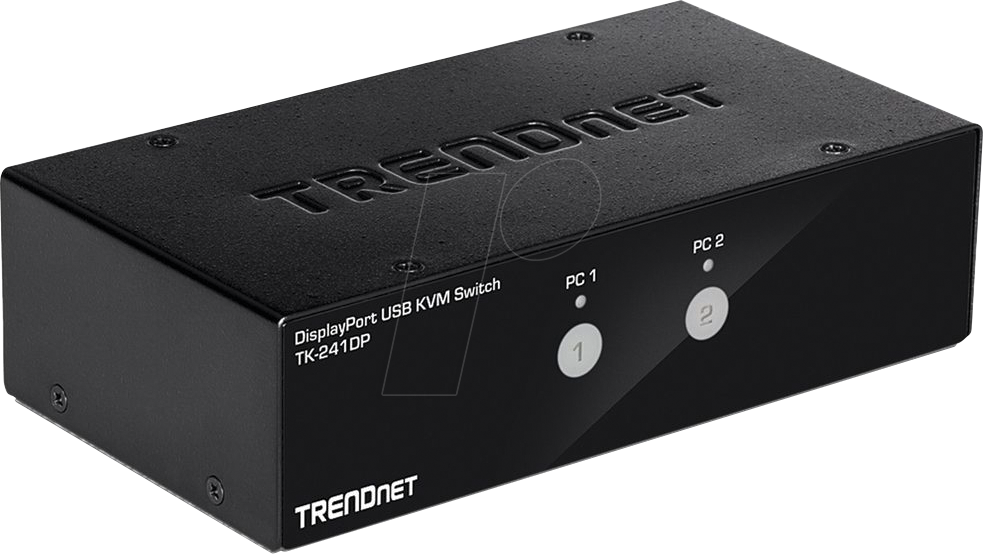 0710931170252 - TRENDnet TK 241DP - KVM- Audio- USB-Switch - 2 x KVM Audio USB - 1 lokaler Benutzer - Desktop - TAA-konform