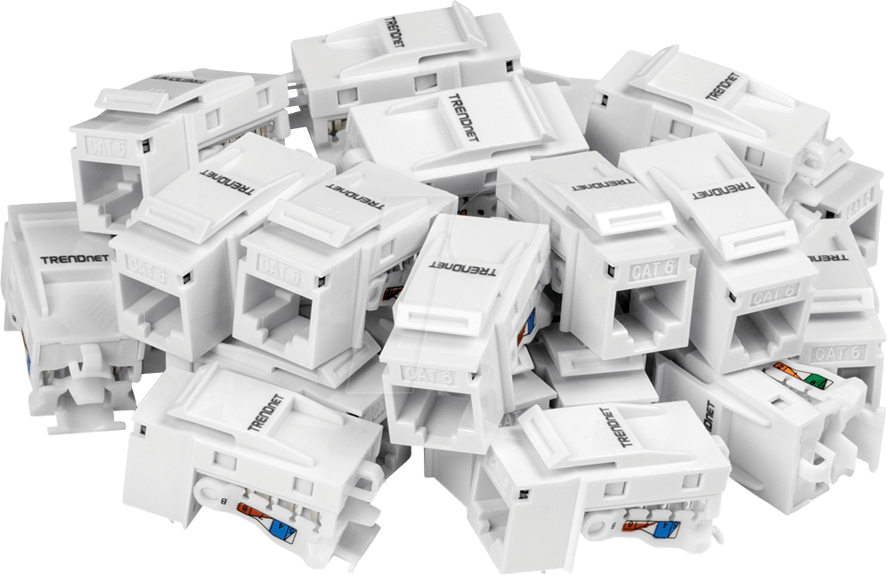 0710931401530 - TRN TC-K25C6 - Keystone Modul RJ45 Buchse > LSA Cat6 25 Stück