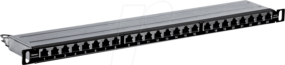 0710931401585 - TrendNet TC-P24C6AHS 24 Port Netzwerk-Patchpanel 483 mm (19) CAT 6a