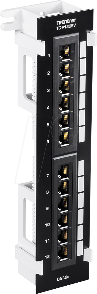 0710931401660 - TrendNet TC-P12C5V 12 Port Netzwerk-Patchpanel 254 mm (10) CAT 5e