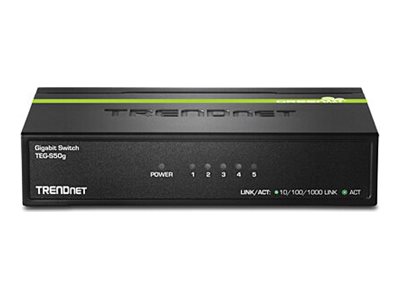 0710931610147 - TRENDnet Switch 5 Port Gbit Unmanaged Desktop Metall TEG-S50G