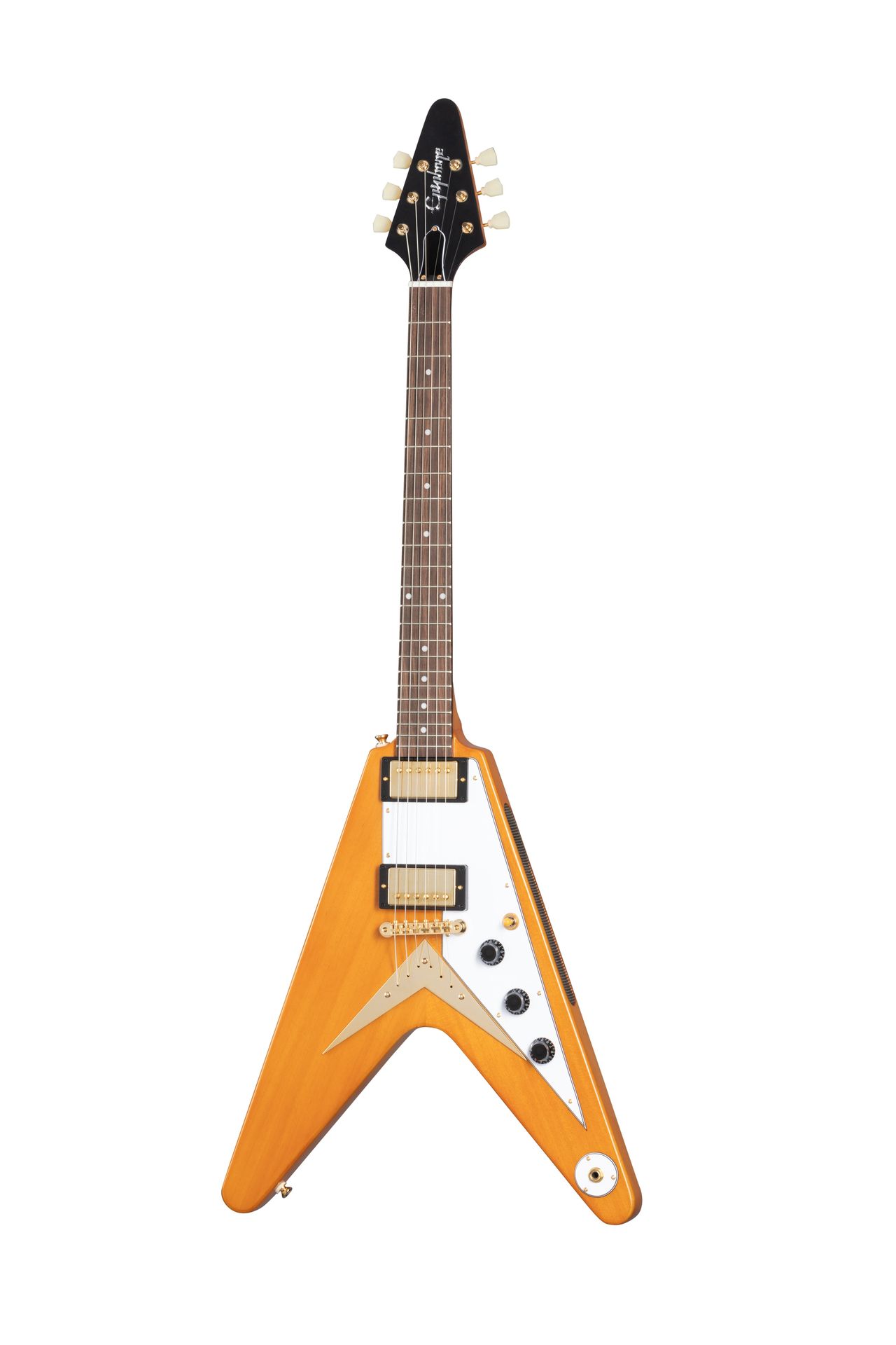 0711106091655 - 1958 Korina Flying V Aged Natural incl Hardshell Case