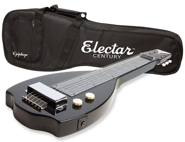 0711106337012 - Electar Century 1939 Lap Steel-Guitar 6-Saiter BlackE-Gitarre incl Ta