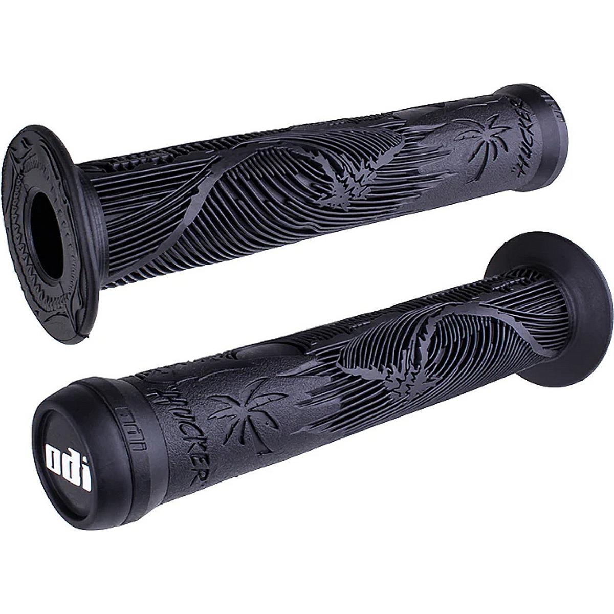 0711484194597 - Odi Hucker Signature Griffe mit schwarzem Flansch - 160 mm für BMX