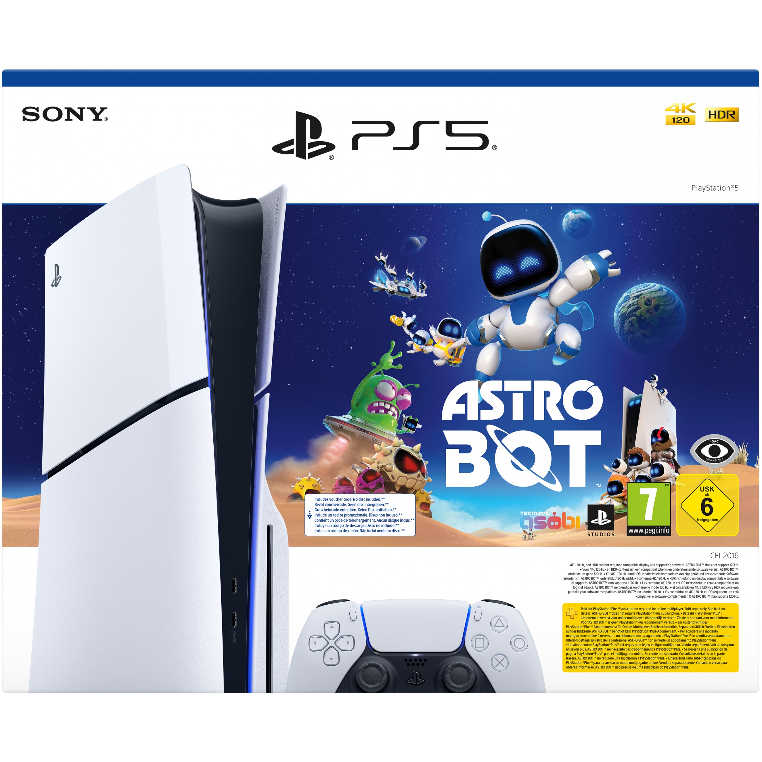 0711719589037 - PlayStation 5 Slim 1TB Astro Bot Bundle weiß