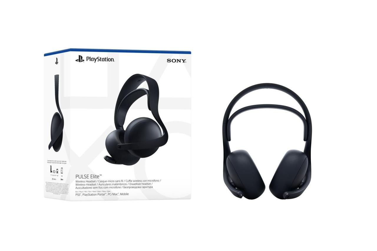 0711719590392 - PULSE Elite - Midnight Black - Wireless Headset - PlayStation 5