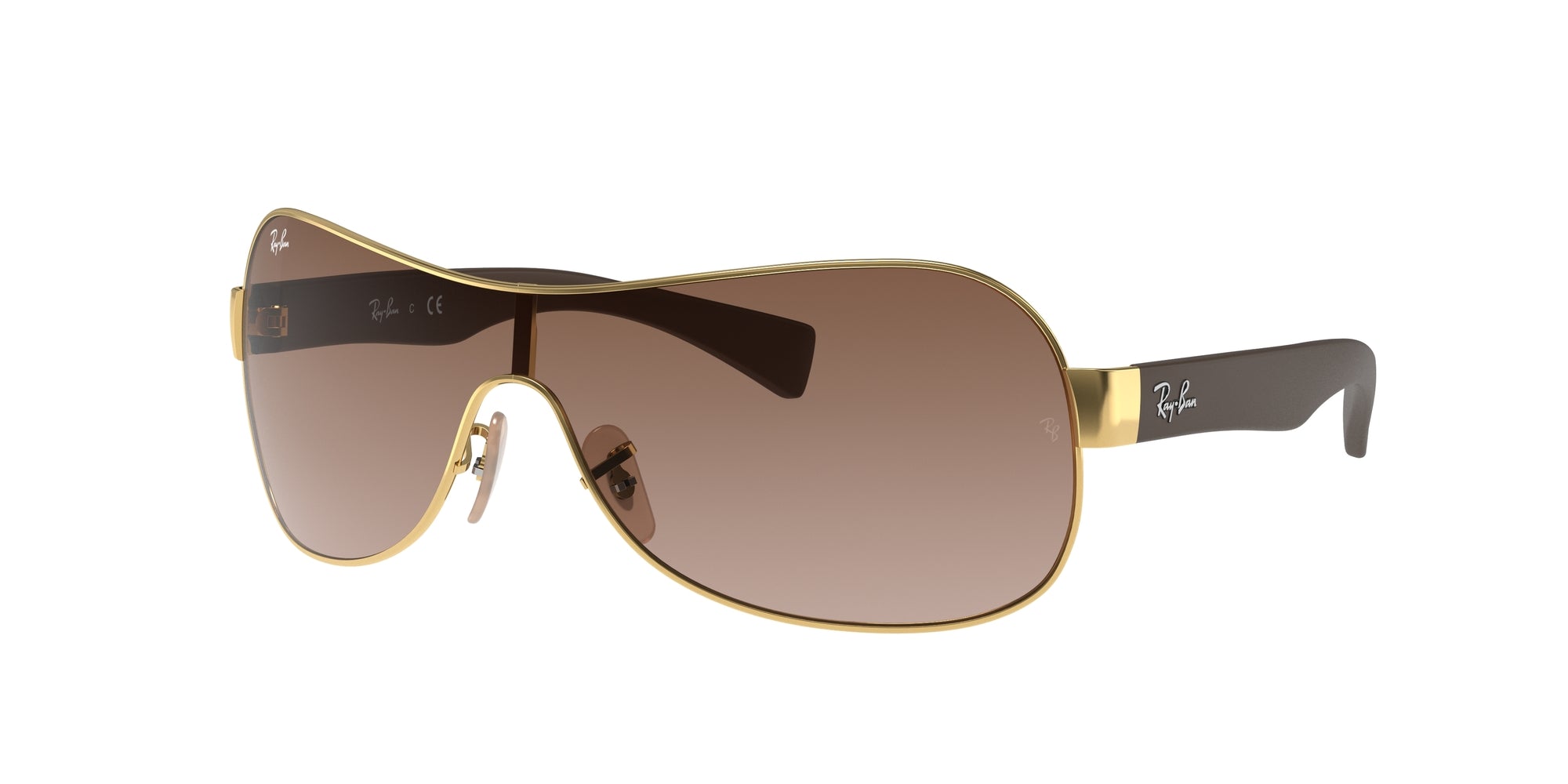 0713132452936 - Unisex RB3471 RB3471 001 13 Gläser SONNENBRILLEN Metall Gold Marrone Pilot Normal Sfumato