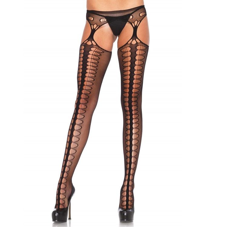 0714718503486 - LEG AVENUE - TIGHTS MIT GARTER EXKLUSIV SCHWARZ 0714718503486 - LEG AVENUE - TIGHTS MIT GARTER EXKLUSIV SCHWARZ